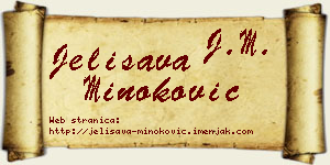 Jelisava Minoković vizit kartica